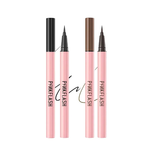 Pinkflash Waterproof Easy Eyeliner – Pack of 2 (Black & Brown)